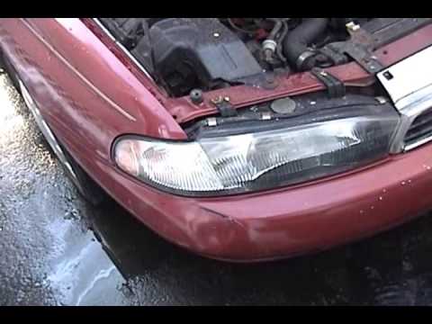1995 Subaru Legacy  – DIY: polishing headlights