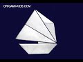 ►◄how to fold a paper catamaran  origami kids com 