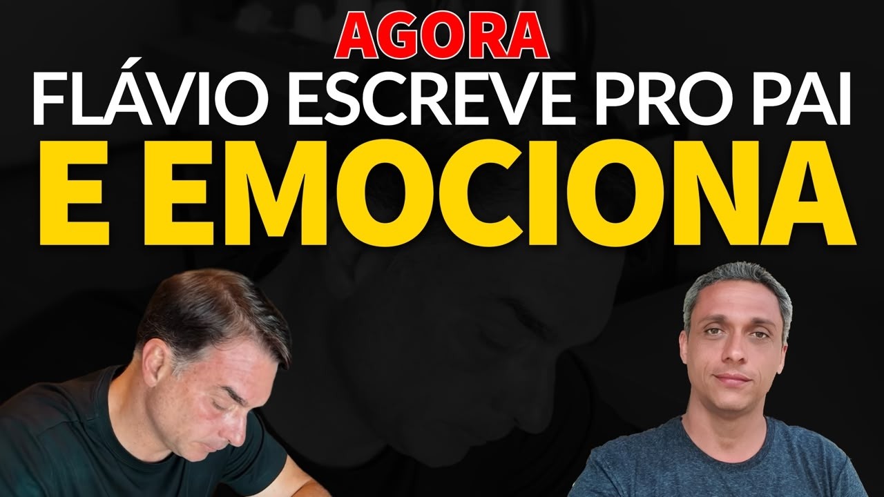 AGORA! Flávio Bolsonaro escreve uma carta para seu PAI. (É muita maldade)