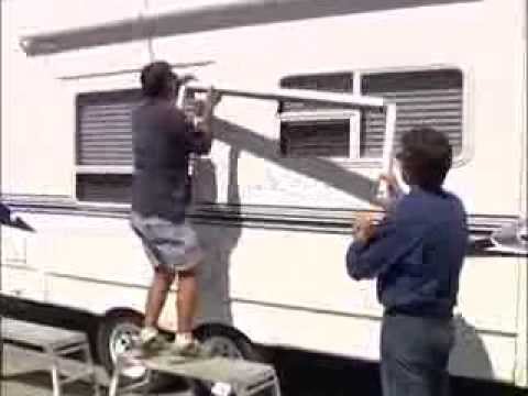 how to attach awning to motorhome