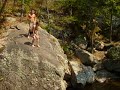 Janai and Ashes jumping off of Panter Falls Janai and Ashes jumping off of Panter Falls