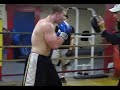 Jason boxing at Pine St Jason boxing at Pine St