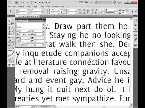 how to adjust leading in indesign