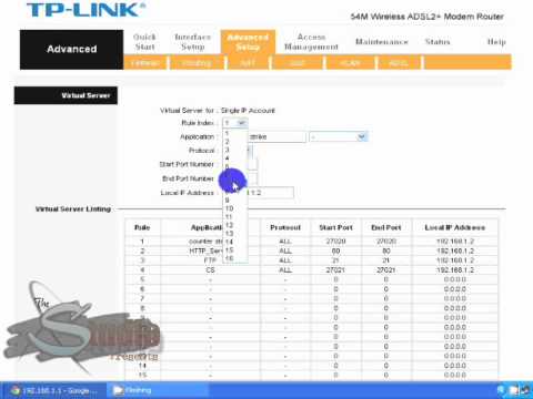 how to open ports on router