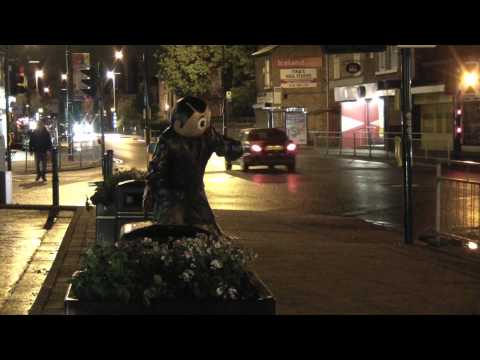 Frank Sidebottom Statue - The day before , the day, and the night after Frank Sidebottom Statue - The day before , the day, and the night after