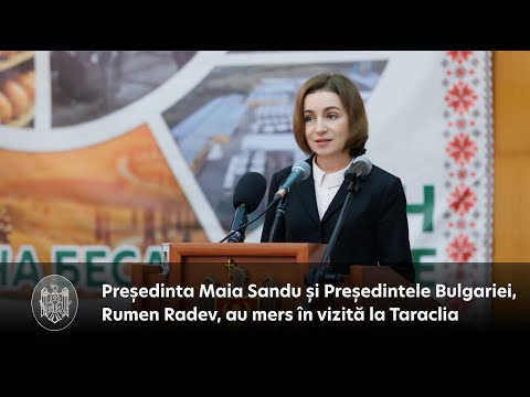 Președinta Maia Sandu, către comunitatea bulgară din Taraclia: „Împreună, uniți, vrem să ne construim un viitor prosper și pașnic în familia Uniunii Europene”