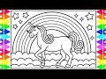 The Best 14 Printable Unicorn Cake Coloring Rainbow Cute Unicorn Coloring Pages