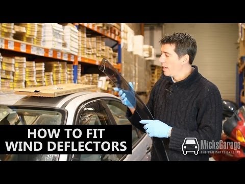 how to fit vectra c wind deflectors