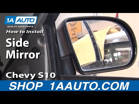 How To Install Replace Side Mirror Chevy S10 Pickup Truck Blazer GMC S15 Sonoma Jimmy 1AAuto.com