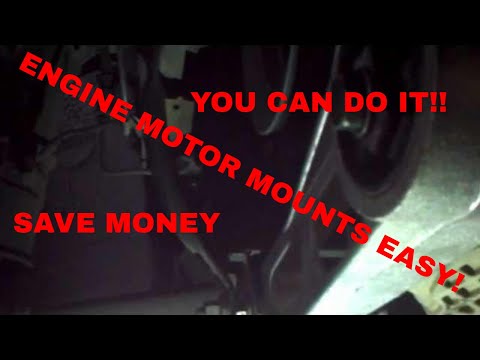 How to replace engine (motor) mounts upper and lower Dodge Neon