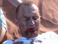 Extreme wipeout sand boarding in Namibia