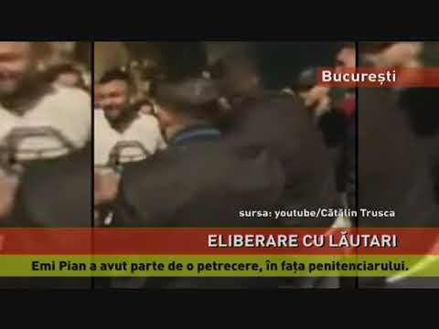 Interlopul Emi Pian, petrecere la poarta închisorii