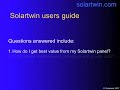 solar panels users guide   summary from solartwin