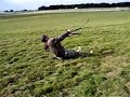 4m Beamer Power Kite First try windy day