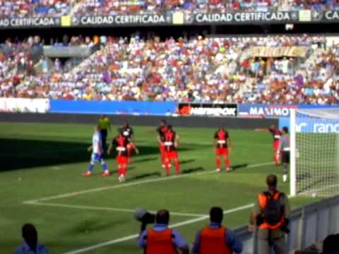 Gol de Xavi Torres M&aacute;laga 3 - 0 Atl&eacute;tico 2009-2010 BBVA Jornada 1