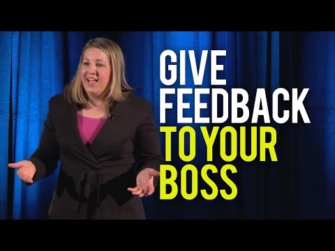 how to provide feedback to your boss