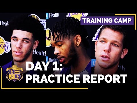 Video: Lakers Training Camp Day 1 Report: Defense, New Nicknames, Zo Getting Stronger