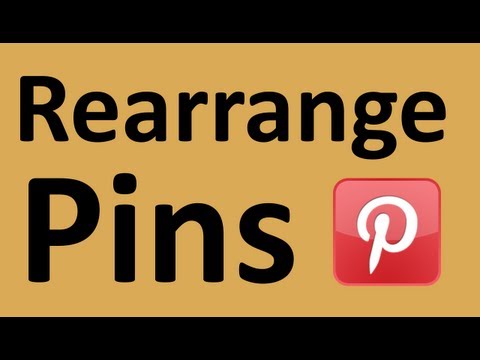 how to move pins on pinterest