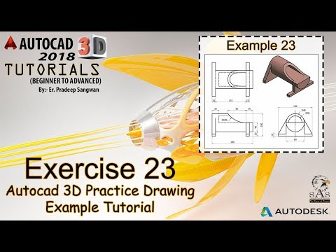 Autocad 3D Practice Drawing