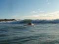 sea kayak in the surf