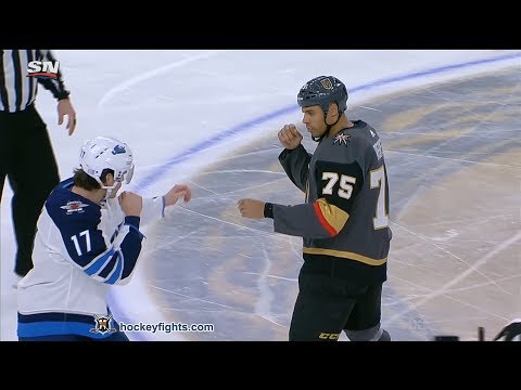 Adam Lowry vs Ryan Reaves Nov 2, 2019
