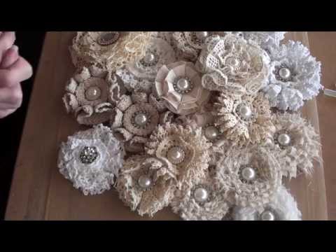 Flowers - Here are some flowers I have made and the tutorial for the shabbychic loop flower, I hope you like it :) Links below for my other flower tutorials. http://ww...