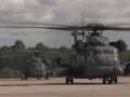 Final MH-53 formation flight over Hurlburt Field, FL