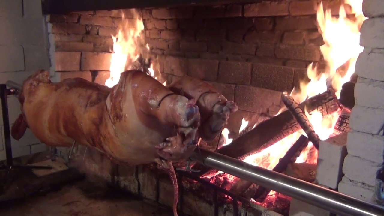 WHOLE PIG ROTISSERIE - TOURNEBROCHE - SPANFERKELGRILL - LAMB ROASTER - HOG ROTISSERIE - puerco cerdo asado al palo