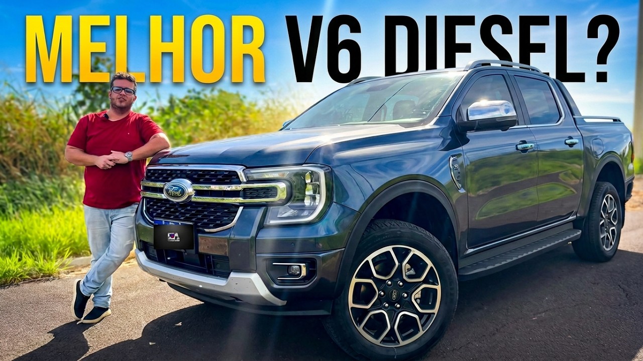 NOVA FORD RANGER V6 2026: Vale a pena? Teste completo, consumo e 0 a 100!