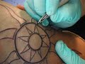 TATTOO HEAD PIECE WITH TRIBAL BACK