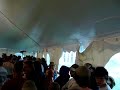 dirk powell, riley baugus, jesse wells, & brett ratliff from east ky, singing about noah as the rain was puring down outside! i'm suprised the whole tent didn't blow away!