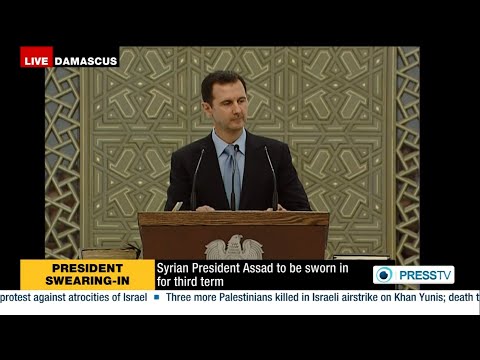 Bashar Assad - Le président al-Assad prête le serment constitutionnel devant les membres de l'Assemblée du peuple * Damascus, SANA -- President Bashar al-Assad was sworn in...