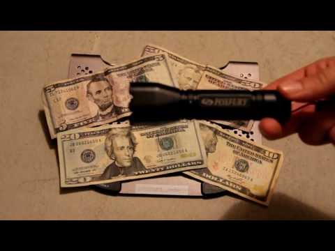 how to check indian currency with uv light