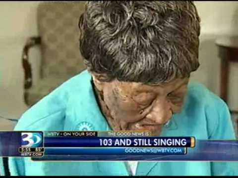103 year-old woman still singing Gospel hymns