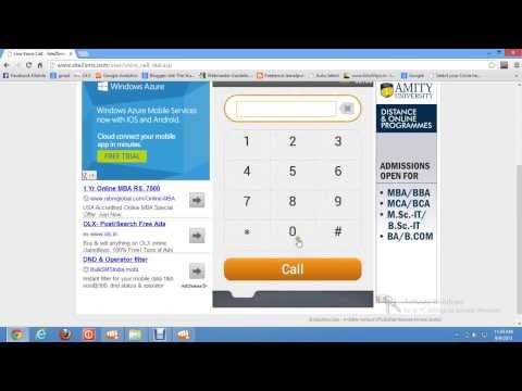 how to call from pc to mobile for free in india