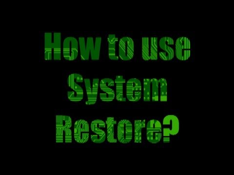 how to system restore windows 8
