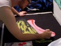 second part of speed painting, this is three separate painting sessions, me finishing up the first square on an andy warhol banana reproduction (its a comforter i'm making for a client...if you're interested in my artisan crafts & fashion design, please visit my portfolio: ldcustomcouture.carbonmade.com ). i used a selection of music form the kirby's dreamland game from the original nes (one of my all time favorite games).