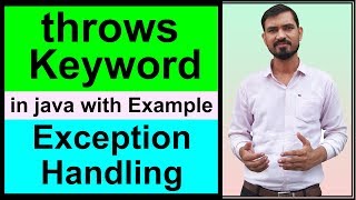 Throws Keyword in Java Exception Handling with Example in Hindi