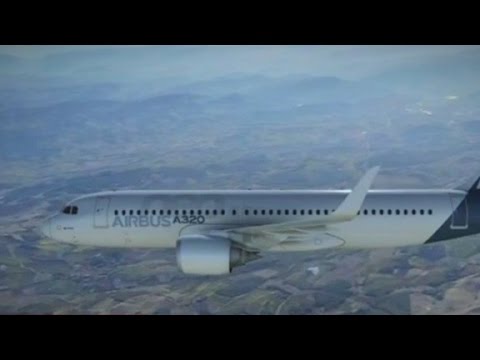 Inside an Airbus A320 plane