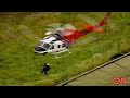Helicopter rescues Dog