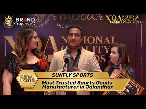 Sunfly Sports | Red Carpet Interview at national Quality Awards 2024 by Brand Empower