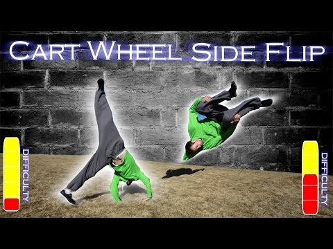 side - Learn the cart wheel and how to do a cart wheel to side flip. A fun free running combo Checkout my Website: http://www.ronniestreetstunts.com Featured Parkour Channels in this video: Yuhan...