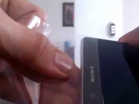 how to remove xperia z screen protector