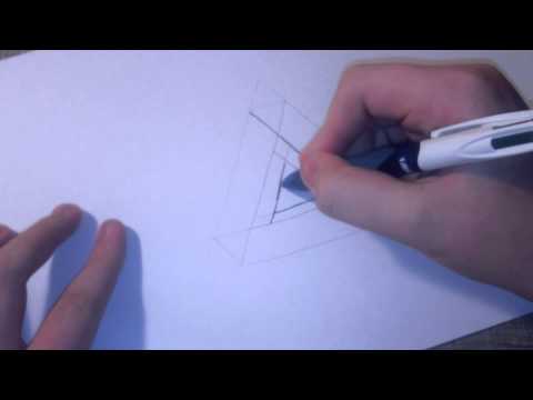 how to draw triangle in c
