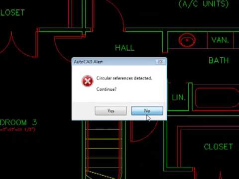 how to attach xref in autocad