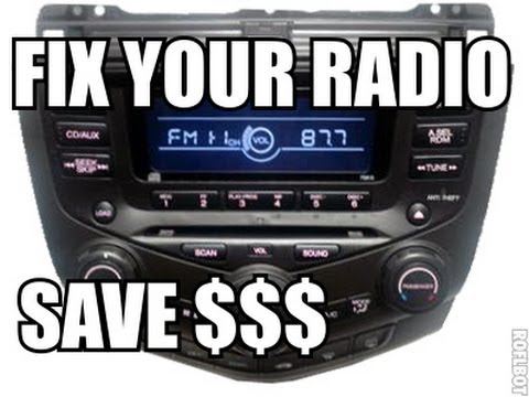 Honda Accord Radio Back light Fix Tutorial