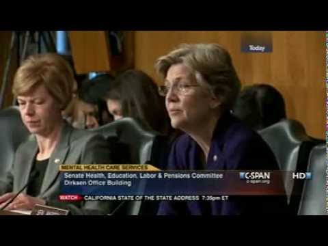 Senator Elizabeth Warren: State of Mental Health Care System