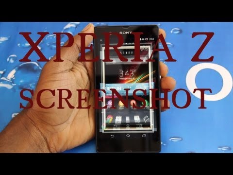 how to screenshot on sony xperia z