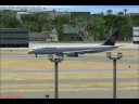 fsx b767 300 from lufthansa landing at klax
