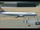 fsx b767 300 from lufthansa landing at klax
